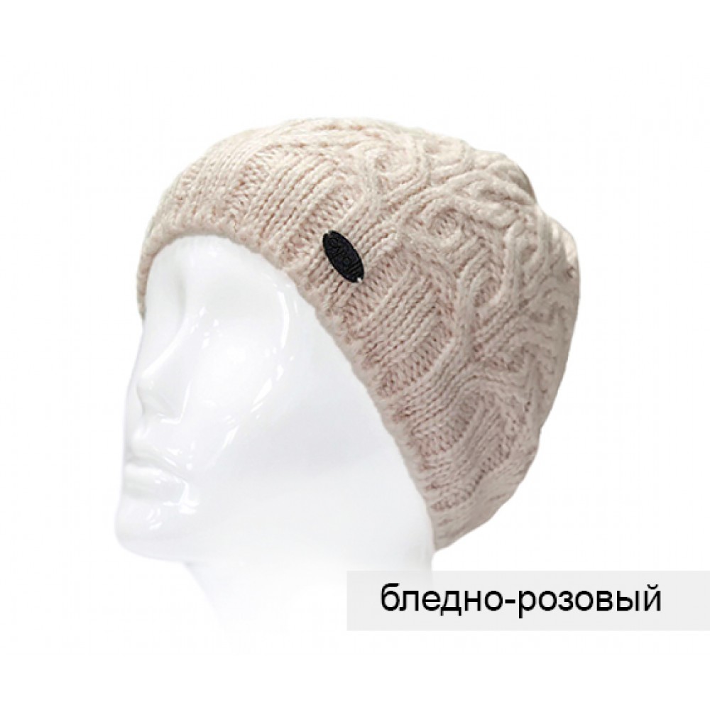 ПАРМА шапка женская трик бледно-розовая, флис